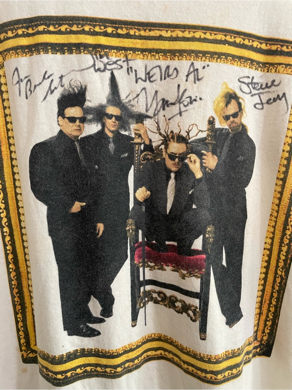Wild Oats Cream Graphic Band T-Shirt signed by Weird Al Yankovic and band member - Picture 2 of 4